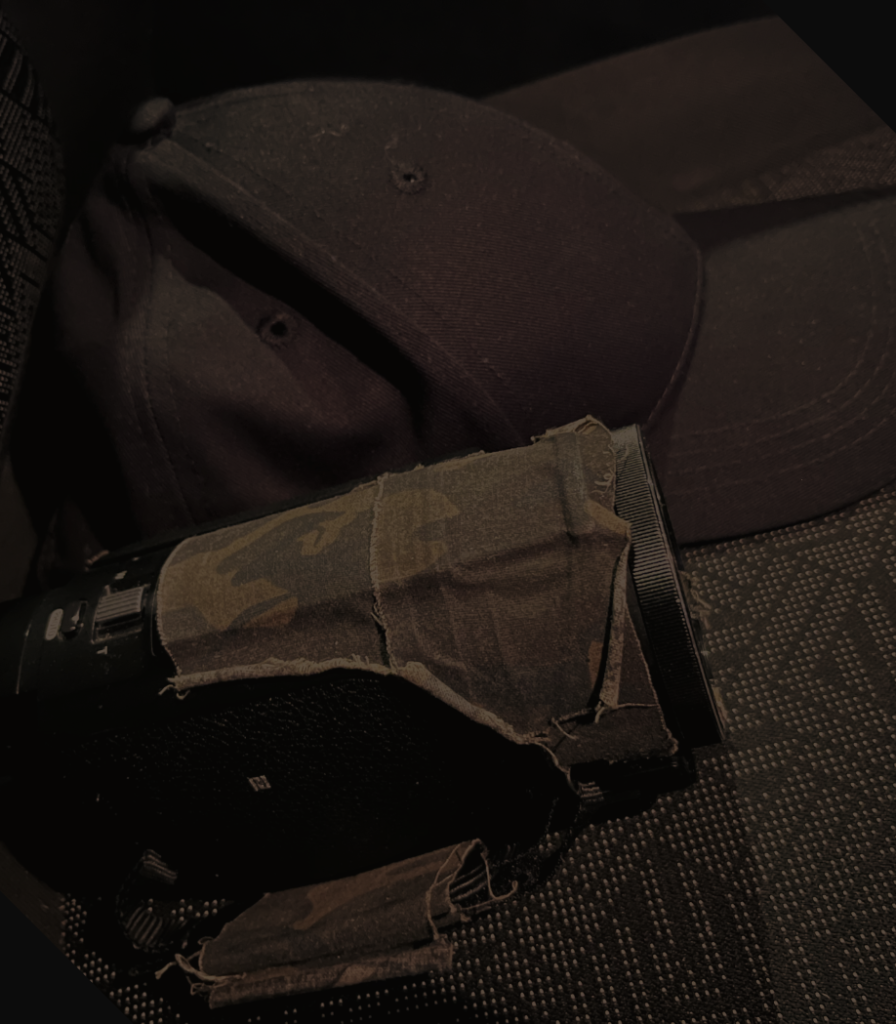 Private investigator's camera on a car seat in Oxford